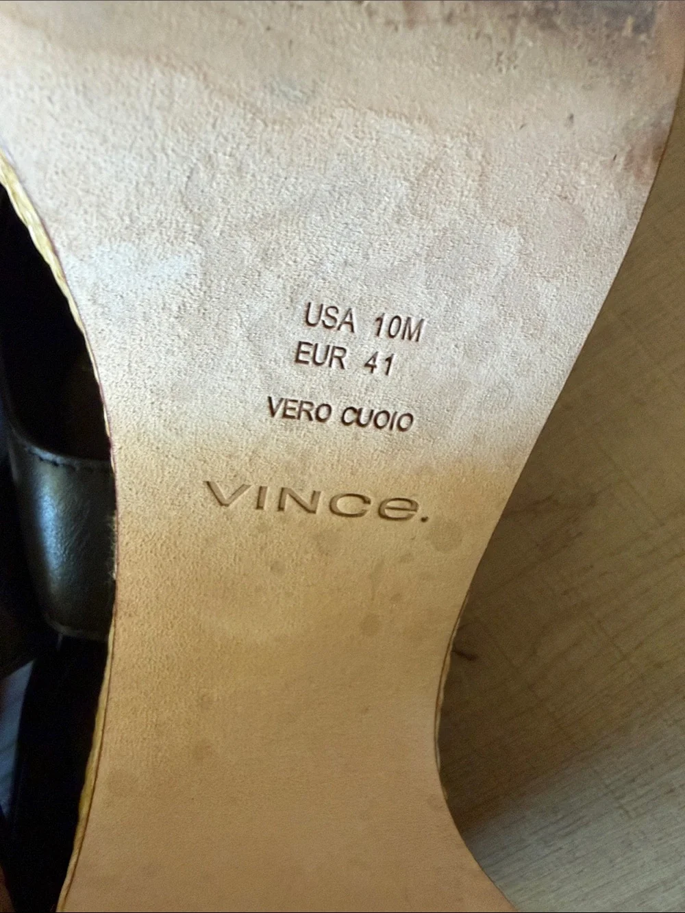 Vince Black Leather Crisscross Platform Slingback Sandal